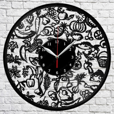 Diet Vinyl Record Wall Clock Art Decor Vinyl Clock Original Gift 12'' 30cm 1623