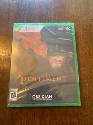 Pentiment Xbox One Series X Limited Run #15 Obsidian LRG New Factory Sealed