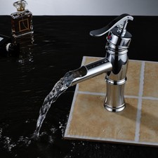Bathroom Basin Faucet Mixer Tap Deck Mount Polished Chrome Single Hole Mixer Tap