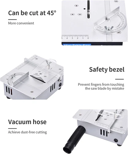 Precision Desktop Mini Table Saw Multi-function Mini Cutting Machine Dual Motor - Picture 7 of 9