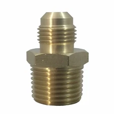Half Union Fitting Connector Coupling adapter 45° 3/8" Male Flare x 1/2"Male NPT