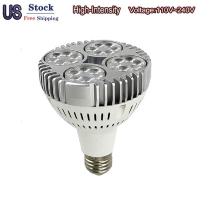 1-12PCS PAR30 35W E27 E26 LED White 5500-6500k bright SpotLight track Lamp USPS