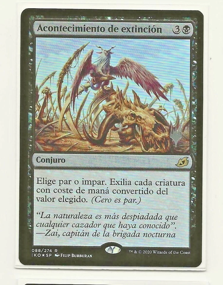 ACONTECIMIENTO DE EXTINCION FOIL Ikoria MAGIC Español Extinction Event Promo MTG - Imagen 1 de 1