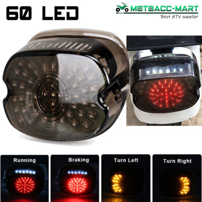 60LED Tail Light Brake For Harley Touring Road King Dyna Glide Softail Sporster