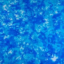 Striking Capri Azure Blue Lava Batik by Anthology, Cotton, Per 1/2 Yd