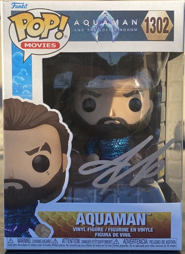 Jason Mamoa Funko Pop Signed Auquaman And The Last Kingdom #1302