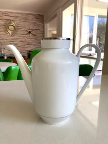 Vintage Arzberg Coffee Pot 1960's Made in Germany. New Mid Century (48) Platina