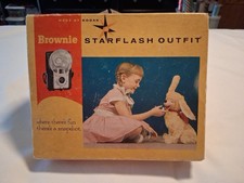 Kodak Brownie Starflash Outfit 24T Camera Untested in Original Box Vintage