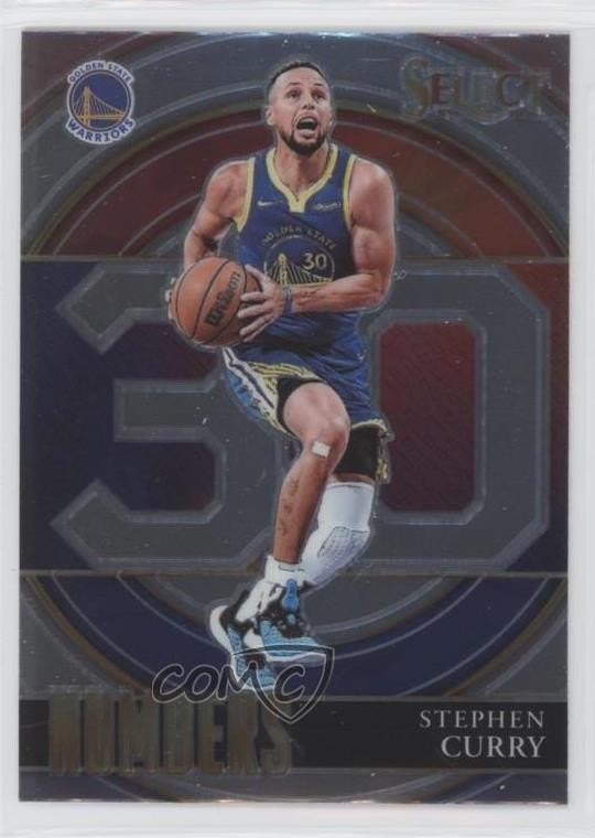 2021-22 Panini Select Select Numbers Stephen Curry #5 y6t
