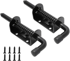 E-TING 2 Packs 5 Inch Spring Loaded Latch Pin with 8 Screws, Heavy Duty Sliding