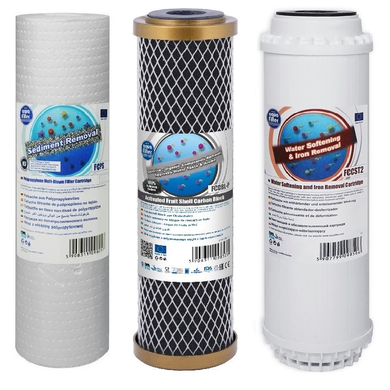 Aquafilter Replacement Filters Whole House Water Dechlorinator Softening 10""