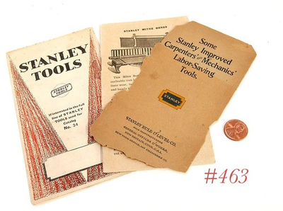 #ad #ad two old STANLEY POCKET GUIDE CATALOGS planes chisels others $33.50