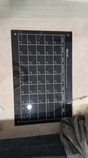 Acrylic Dry Erase Monthly Wall Calendar Board - Black Reusable Planner Organizer