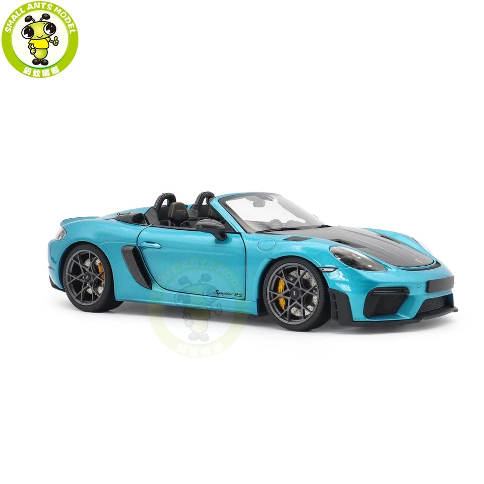 1/18 Minichamps Porsche 718 Sypder RS Ipanema Blue Diecast Model Car - Image 4 of 4