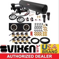 Air Suspension Kit For Truckcar Bagrideliftspring Dual Compressor 5g Tank