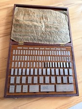 C.E. Johansson Endmaßsatz im Holzkasten – ca. 100 Teile, metrisch