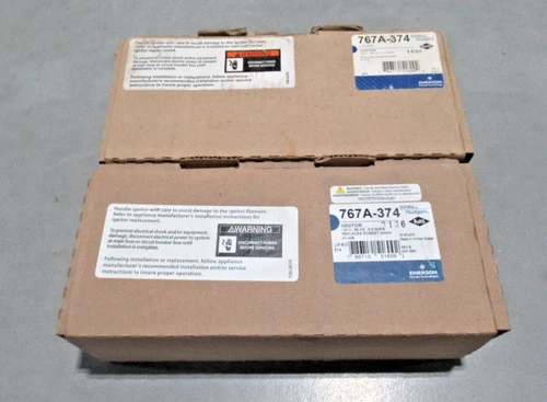 2 Pack White Rodgers 767A-374 Emerson Hot Surface Ignitor 41-406 *NEW*