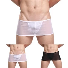 Briefs Men Underwear All Seasons Sexy Transparent Ultra-Thin Breathable