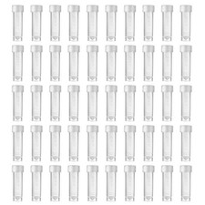 50 Pieces 5 ml Plastic Sample Bottle Vial Storage Container for Laboratory Lab