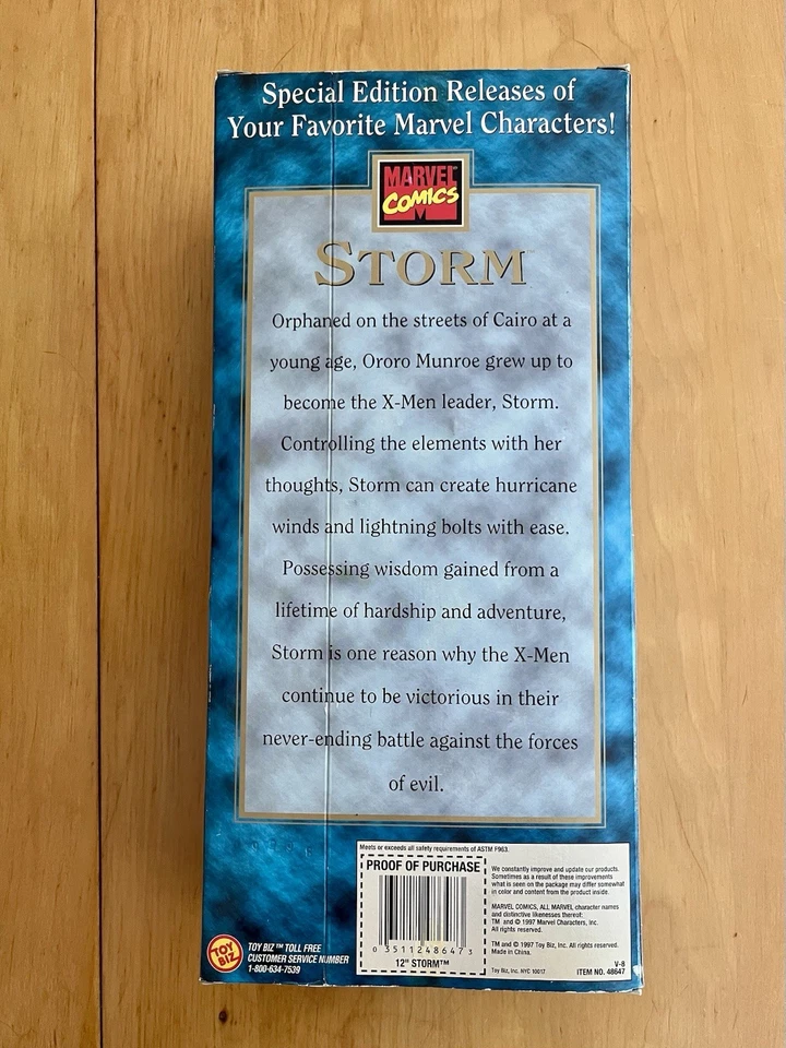Фигурка могавка Storm 12 дюймов X-Men Marvel эксклюзивная серия Toybiz - Изображение 4 из 4