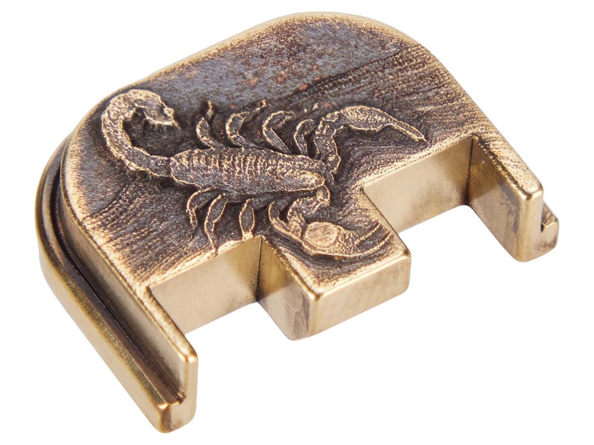 NDZ Brass Glock Gen 5 17 19 23 26 45 47 Slide Cover Back Plate 3D