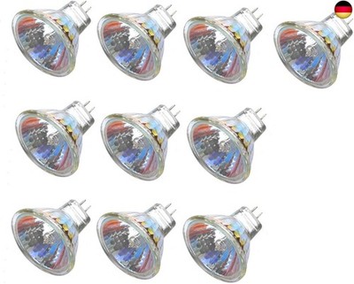 MR11 Halogenlampen 12V 35W GU4 Bi-Pin Base Spotlight Dimmbare Glasabdeckung 35mm