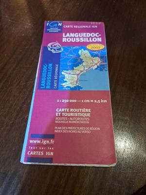 Road Map Languedoc-Roussillon ( Touring Map France ),  Publishing, Used; 
