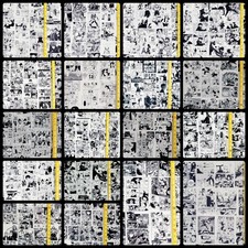 ANIME BLACK  WHITE MANGA FABRIC HALF-YARD OR 1-YARD  ANIME THEME SELECTIONS 