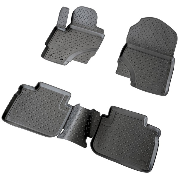 3D Gummi Fussmatten Passend FüR Mitsubishi Colt | 2008-2012 | 5-TüRig Passgenau-image