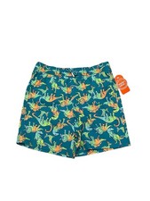Wonder Nation Green Dinosaur UPF 50 Swim Shorts Trunks Boys Size L 10-12 New