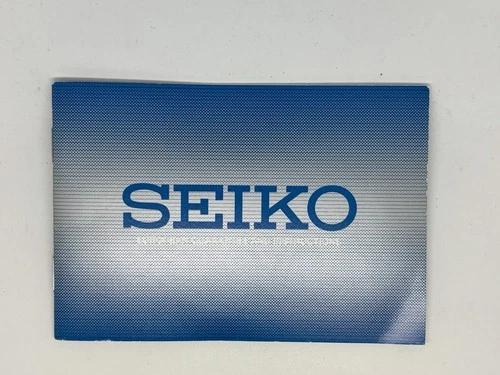 Genuine Original Seiko  Guarantee & Instructions Booklet Manual and card