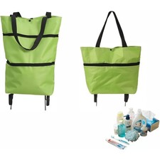 Foldable Shopping Cart with Wheels Collapsible Grocery Bag Hand Truck Portable