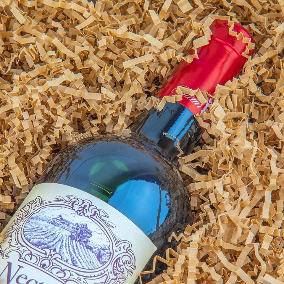 Papel cortado arrugado trituración embalaje hierba cojín papel transmisor para Navidad... Foto 3 de 4