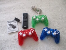 3 ROCK CANDY PS3 Wired & Wireless Controllers + NYKO BlueWave Remote - Tested