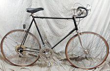 Vintage Schwinn Touring Road Bike 67cm XXX-Large Steel Black Cafe Java Commuter~