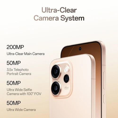 Oppo Reno15Pro 5G (Gold ,12GB RAM, 512GB)NFC Dimensity 8450 Esim Global Version. - Picture 9 of 13