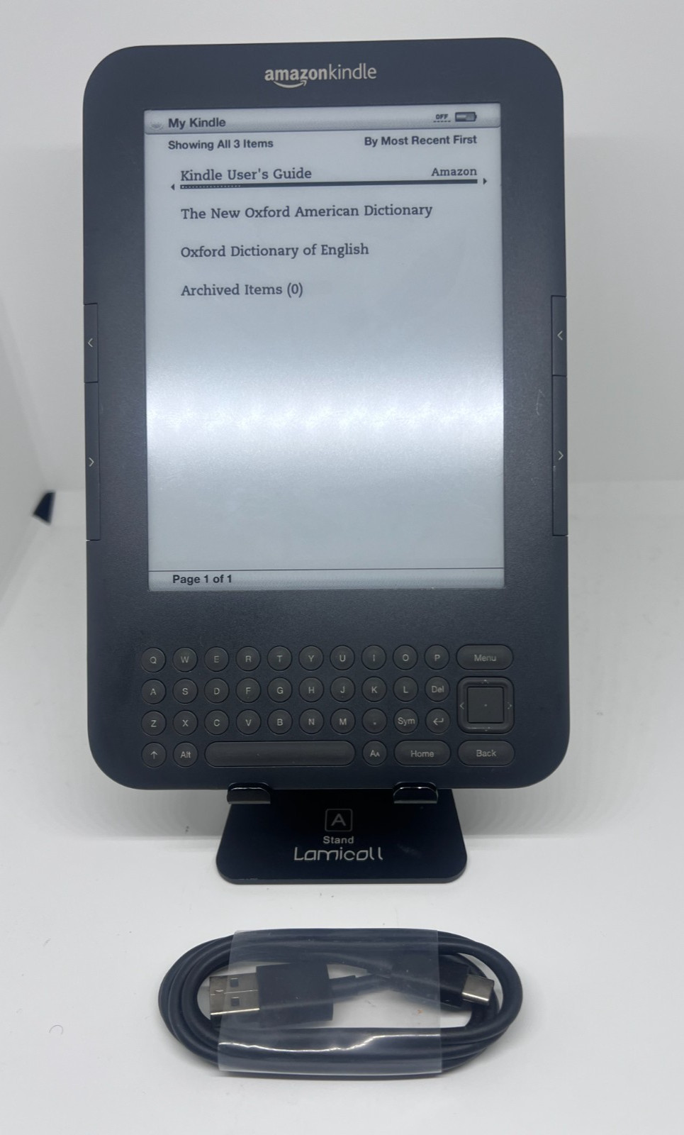 Amazon Kindle Keyboard 3rd Generation | Model D00901 | Wi-Fi only | New Battery. Available Now for $39.98