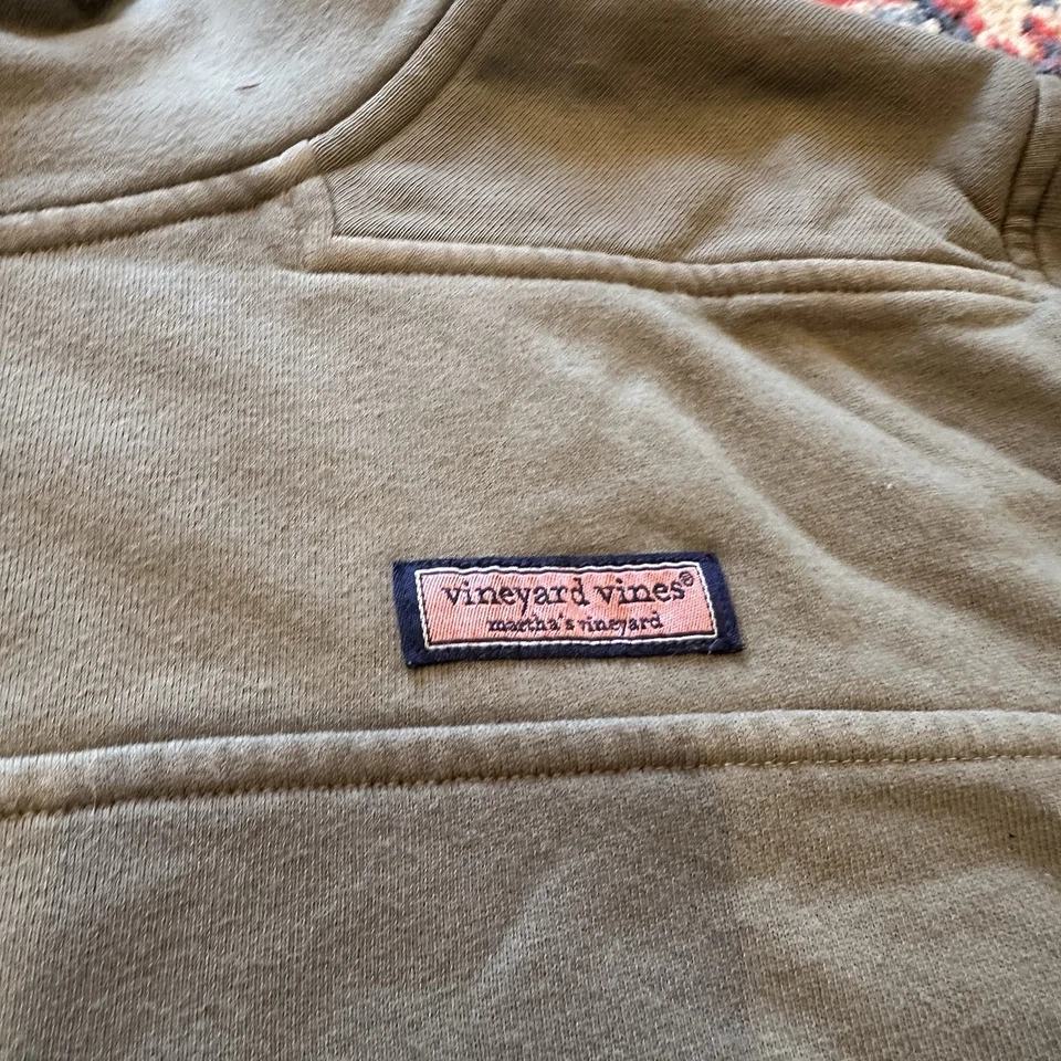 Camisa Pullover Vineyard Vines Shep para Mujer 2xl Verde Cuello Simulado 100% Algodón Foto 2 de 4