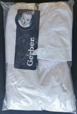 VTG NIP Gerber 4 pack White Waterproof Pants Cloth Diaper Covers Boy/Girl 3T
