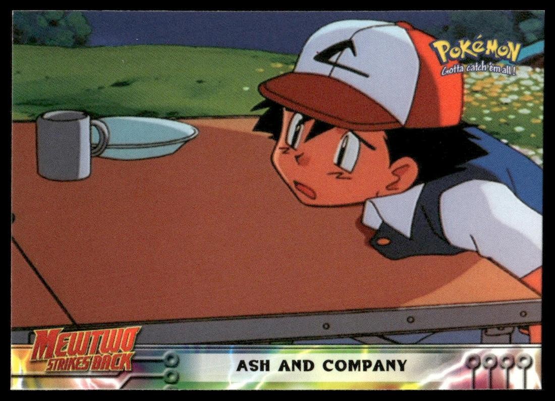 Topps Pokemon Movie Ash and Company #9 Black Logo 1998 NM