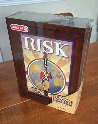 RISK Board Game, New, Vintage Bookshelf Collection, Parker Brothers, Sealed