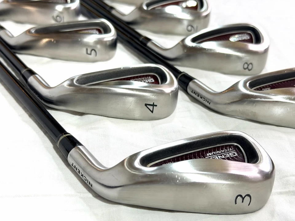 Nickent Genex Titanium ARC Irons 3-PW RH Steel Stiff 75g UST CP2 Pro Jumbo Grips - Image 3 of 4