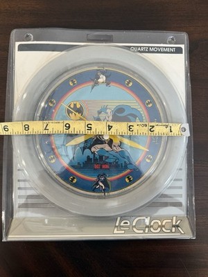 Vintage Batman 8.5  Clock - 1989 Electro Optix DC Comics Joker SEALED