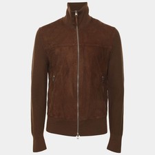 Tom Ford Brown Suede and Knit Jacket S