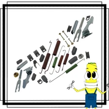 Complete Rear Brake Drum Hardware Kit for Dodge Dakota 2005-2006 w/853 type Shoe