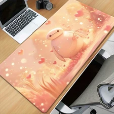 40*90cm1pc Baymax XXL Gaming & Office Mouse Pad - Non-Slip Rubber Base, Large De