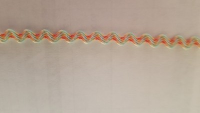 vintage multi colored baby rickrack trim sold by the yard