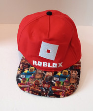 Roblox Youth Flat Bill Gamers Hat Red Snapback Adjustable OSFM