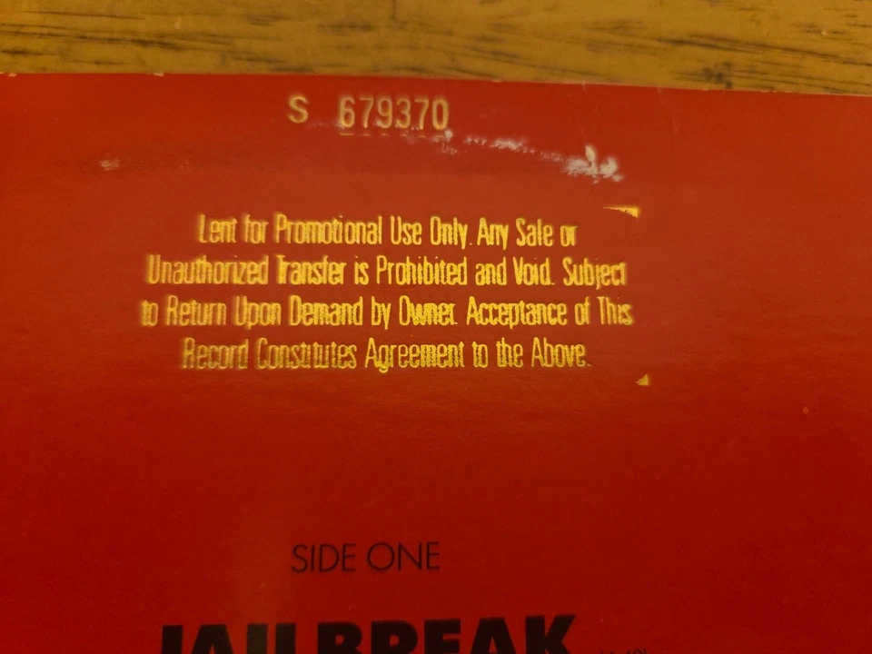 1984 AC/DC '74 Jailbreak   PROMO  1st Pressing Masterdisc  Lp NM /  - Image 3 of 4