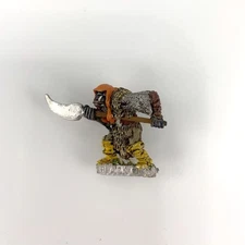 X1 Classic Black Orc Metal With Halberd Metal Warhammer FB | P-00DIZ